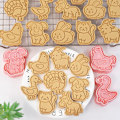 Miniatyrbillede 3 af 8: 8 stk. Form Kage Udskærer Stempel Pres Fondant Sukkerhåndværk B