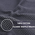 Pikkukuva 2 / 7: 100% Puuvilla Waffle-Kudotut Keittiöpyyhkeet, Ultra Pehmeät Imuvat Nopeasti Kuivuvat Pyyhkeet, 12x12 Tuumaa, 6-Pakkaus, Tummanharmaa