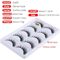 Pikkukuva 5 / 8: (iLashes.SE) 5 paria tekoripsiä - 3D faux mink G600 musta (iLashes.SE) (G-600)