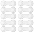 Miniatyrbilde 1 av 7: Skapsikringer for babyer 10 stk, Barnesikring Babysikkerhetslåser, barnesikringer for skap, Sterkt lim Ingen boring-Holdbar-Multifunksjonell for