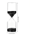 Miniatyrbillede 2 af 7: Timeglas, cylinderformet 30 minutters sandglas sandtimer glas boligindretning fødselsdagsgave