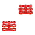 Miniatyrbilde 1 av 5: 1/2/3 Aluminium Standard 1 Kuleklemme for Undervannsdykking rød 7,01 x 4,50 cm [GKS] red 2.76 x 1.77 Inch 3Set