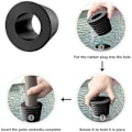 Miniatyrbilde 3 av 4: Parasollhullringplugg Fleksibel Enkel Installasjon Parasollkile for Basseng Balkong[GKS] Umbrella Cone*2pcs