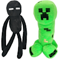 Miniatyrbilde 1 av 5: Enderman Creeper Plysj 10 tommer/7 tommer Enderman Creeper 2 stk dukker