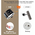 Miniatyrbillede 3 af 5: Batteridrevne Væglamper, LED Op Ned Væglampe med Touch & Fjernbetjening, 15 Rgb Atmosfære Varme Hvide Pærer, 4 Dæmpningsniveauer, 360 Graders Rotation, Opladning