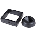 Pikkukuva 3 / 5: 70*70mm Musta 3D Kelluva Korujen Kolikoiden Esittelykehys Laatikko Musta Black One Size