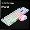 Miniatyrbild 4 av 5: Trådlöst tangentbord och mus-kit GTX300 Combo Kit LED-bakgrundsbelysning, Vit