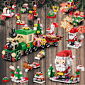 Miniatyrbillede 3 af 5: Adventskalender 2024 - Jul Byggklossar Semestergåvor för Barn Tonåring 24 Dagar Överraskningsgåva Set Jul Nedräkningskalender
