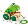 Miniatyrbillede 3 af 10: Hape Træk-Frosk Træfrosk Fluespisende Træk Legetøj til Småbørn, Lyse Farver