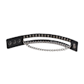 Miniatyrbild 4 av 11: Punk-armband för män och kvinnor - Goth svart nitarmband i läder, justerbart