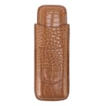 Miniatyrbillede 1 af 8: Cigar Etui Blød Berøring Holdbar Bærbar Læder Cigarholder til Udendørsrejser