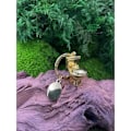 Miniatyrbillede 2 af 5: Toilet Nøglering Toilet Guld Metal Nøglering