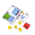Miniatyrbild 1 av 2: Rubiks kub med ansiktsbyte (Rubiks kub med ansiktsbyte burk-WELLNGS