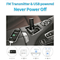 Pikkukuva 3 / 4: Kannettava FM-lähetin auton Bluetooth 5.0 -vastaanotin USB-modulaattori