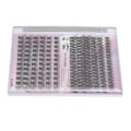 Miniatyrbild 4 av 11: 126 Kluster DIY Fransförlängningskit D Curl Fluffiga Individuella Fransförlängningar Kit med 3ml Franslim Dubbeländad Pincett Med Svart Gör