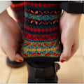 Miniatyrbilde 4 av 5: Beinvarmere Heklede Leggings Vinter Fair Kneelange Strikkede Strømper Khaki