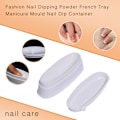 Miniatyrbillede 2 af 7: Negle Dyppe Pulver Boks Fransk Tip Bakke Manicure Negle Dyppe Beholder til Neglekunst og Makeup Værktøjer
