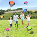 Miniatyrbild 4 av 5: 10-pack Fallskärmsleksaker, Trasselfria Kastleksaker Fallskärm, Utomhusleksaker för Barn, Flygande Presenter 3-10 År Gamla Pojkar Flickor Leksaker