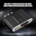 Miniatyrbild 7 av 8: Mini HiFi 2.1 Stereo Bas Auto Bil Hem Ljudförstärkare Digital Förstärkare Svart