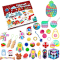 Miniatyrbild 1 av 5: Ny Adventskalender 2021 Jul Leksak för Barn Nedräkningskalender 24 Dagar Jul Leksaker Jul Tryck Bubblor Leksak Pack Present Jul multi