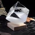 Miniatyrbild 3 av 5: Stormglasbarometer Vattenkub Väderprognos Glas Prognoser Flaska Skrivbordsdekoration Transparent