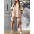 Miniatyrbilde 4 av 6: Crew Neck Topp + Gymshorts for Dame