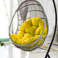 Miniatyrbild 1 av 5: Ersättningsdyna för hängande äggstol Kompatibel med bordsmatta Andningsbar, Kompatibel med utomhus inomhus Citrongul 081 Lemon Yellow 081 Custom Size Weight