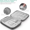 Miniatyrbilde 2 av 5: Elektronikk Tilbehørsveske, Universal Bærbar Reise Gadget Veske for USB Kabel Enhet, SD Kort, Lader Harddisk (Grå)