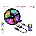 Miniatyrbild 1 av 6: Flexibel 5m RGB LED-strip / Ljusslinga / LED-strip Bluetooth APP Multicolor multicolor