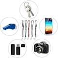 Miniatyrbild 4 av 4: Handledsrem, justerbar handledsrem, rem med handledsrem, justerbar handledsrem i nylon, för mobiltelefoner, USB-enheter, kameror, nycklar, 10 stycken