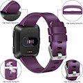 Miniatyrbilde 3 av 4: 3-PAK Myke Silikonbånd for Fitbit Versa 2 / Fitbit Versa / Fitbit Versa Lite Klassiske Justerbare Sportbånd for Kvinner Menn Små Store (Uten Tra