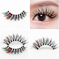 Pikkukuva 4 / 5: (iLashes.SE) 5 paria tekoripsiä - 3D faux mink G826 (musta/pinkki) (G-826)