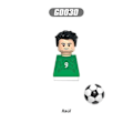 Miniatyrbillede 1 af 7: 2024 NYE Verdensberømte Fodboldspillere Figurer Messi Ronaldo Neymar Lewandowski Mini Action Byggeklods Model Legetøj Børnegaver 13