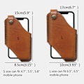 Miniatyrbild 5 av 5: Läder Telefonfodral Läder Telefonfodral för Bälte{GKS}