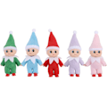 Miniatyrbild 4 av 5: Färgglada Kostym Vinyl Ansikte Plyschdockor Elf för Jul Semester Nyår