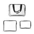 Miniatyrbillede 5 af 5: Transparent makeup taske, 3-pak