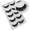 Miniatyrbilde 2 av 8: (iLashes.SE) 5 par falske øyevipper - 3D faux mink G600 svart (iLashes.SE) (G-600)