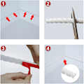 Miniatyrbild 5 av 5: Självhäftande vägglist - Flexibel list - Taklist - för stugor