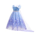 Miniatyrbillede 2 af 2: Frost Kjole Børn Piger Cosplay Fødselsdagsfest Prinsessekjole - Perfekt 140cm
