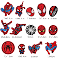 Miniatyrbild 2 av 5: 14 stjärnor strykmärken, Spiderman märken för kläder broderi, applikation för att sy jackor, ryggsäckar, jeansmärken (hy)