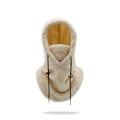 Miniatyrbillede 1 af 2: Sherpa Hætte Skimaske Vinter Balaclava Koldt Vejr Vindtæt Justerbar Varm Hætte Over Hat Hue Halsedisse 54*33cm khaki