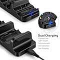 Miniatyrbilde 5 av 5: Laderstasjon for Xbox One for to kontrollere - med batterier