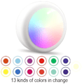Miniatyrbilde 10 av 11: LED spotter 6 stk med 2 fjernkontroller RGB Design mange farger Hvit