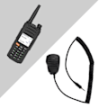 Miniatyrbillede 5 af 8: Vandtæt PTT håndholdt mikrofonhøjttalermikrofon passer til Yaesu Vertex VX‑6R VX‑7R