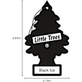 Miniatyrbillede 6 af 8: LITTLE TREES Luftfriskere Bil Luftfriskere. Hængende Træ Giver Langvarig Duft til Bil eller Hjem. Black Ice, 24 Luftfriskere