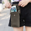 Miniatyrbilde 4 av 5: Liten crossbody-veske i skinn for kvinner, mobiltelefonveske, lommebok, håndvesker med stropp