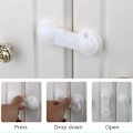 Miniatyrbilde 5 av 7: Skapsikringer for babyer 10 stk, Barnesikring Babysikkerhetslåser, barnesikringer for skap, Sterkt lim Ingen boring-Holdbar-Multifunksjonell for