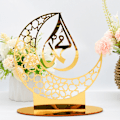 Pikkukuva 7 / 8: Eid Mubarak Akryylikoriste Ramadan Kultainen Kuu Koristelu