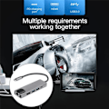 Pikkukuva 3 / 5: USB-telakointiasema tietokoneelle, 5-in-1 USB-C Hub HDMI-sovittimeen