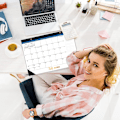 Miniatyrbild 5 av 7: Väggkalender 2023 2024, 18 månaders akademisk väggkalender från juli 2023 till december 2024 Hängande stor kalender för familj eller kontor (guld)